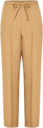 Forte_Forte Elegante Broeken - Dames - Straight fit broeken - Geel - M - Broeken