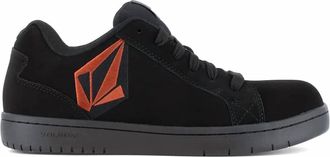 Volcom Mens Stone Composite-Toe Slip Resistant Shoe In Black