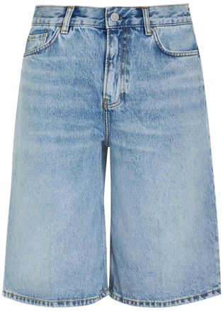 Toteme Longline Denim Board Shorts - Light Blue - 27 (W27 / UK8-10 / S)