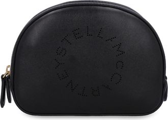 Stella McCartney Tassen, Dames, Zwart, ONE Size, Leer, Logo Wash Bag