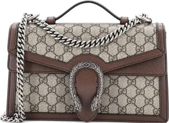 Gucci Dionysus Top Handle Chain Bag GG Coated Canvas Small satchel - Toni neutri