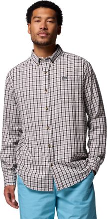 Columbia Mens Rapid Rivers II Long Sleeve Shirt, Black Trail Crossing Gingham, XX-Large