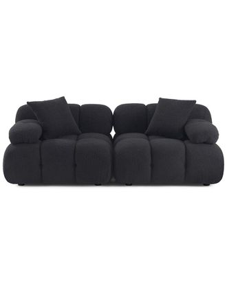 TOV Furniture Calliope Vegan Shearling Modular Loveseat