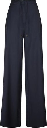 Max Mara Wide Trousers, female, Blue, Size: 2XS Pantalone lungo A
