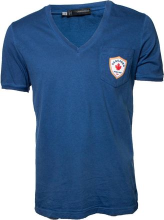 Dsquared2 Blue V-neck t-shirt