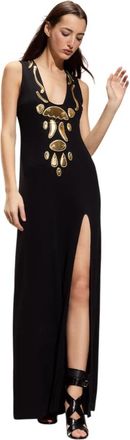 Cynthia Rowley Calypso Square Neck Dress - Dames - Avondkleed - Zwart - M - Kleedjes