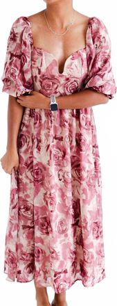 Wildflower Womens Floral Textured Jacquared Midi Dress In Beige