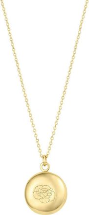 Set & Stones Ruby Birth Flower Necklace in Gold /January at Nordstrom