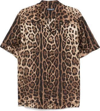 Dolce & Gabbana Camicia con stampa - Marrone