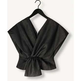 By-Bar Amsterdam Overhemden, Dames, Zwart, S, Polyester, Simone Bubble Top