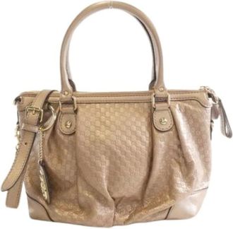 Gucci Pre-owned Handbags, female, Beige, Size: ONE SIZE Pre-owned Handbag
