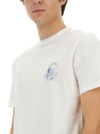 Woolrich Printed Cotton T-Shirt - White