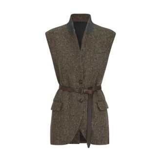 Brunello Cucinelli Mujer, Chaquetas, Marr&oacute;n, Talla: M