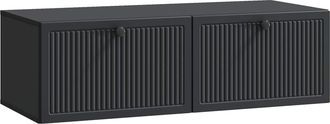 vidaXL Mueble Para Tv De Pared Negro 98 X 41 X 30 Cm Vidaxl