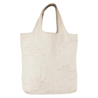 Bottega Veneta Pre-owned Tote Bags, female, White, Size: ONE SIZE Pre-owned Vintage Tote Bag