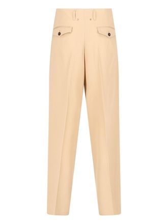 Golden Goose Womens Trousers Beige Virgin Wool