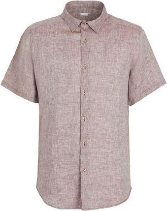 8 by YOOX LINEN S/SLEEVES REGULAR-FIT SHIRT