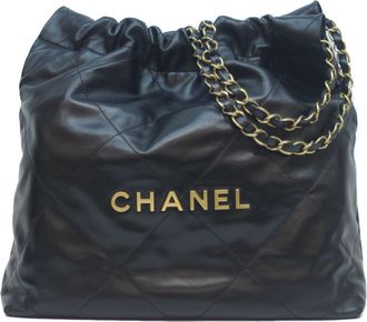 Chanel Leather Handbag Pouch Shoulder Bag (Pre-Owned)