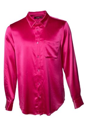 Sies Marjan Sander satin shirt in fuchsia