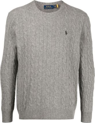 Polo Ralph Lauren cable-knit jumper - men - Cashmere/Wool/RDS Product Name: BLACK ORCHID EDP Division: TF (TOM FORD BEAUTY) ALCOHOL DENAT. - L