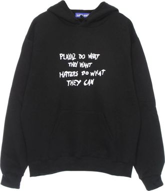 Usual Zwarte hoodie met kangoeroezak - Heren - Hoodies - Zwart - XL - Katoen - Hoodies & sweatvesten