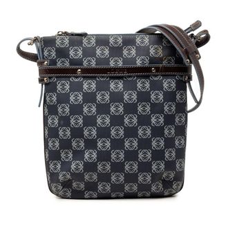 Loewe Pre-owned LOEWE Anagram Coated Canvas Crossbody Unisex 0YDHAA67C5OEOXDM