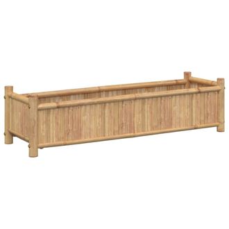 vidaXL Jardinera De Bamb&uacute; 100x30x25 Cm Vidaxl