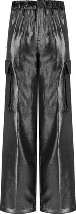 White Sand Metal Kargo Broek - Dames - Straight fit broeken - Zwart - XS - Polyester - Broeken