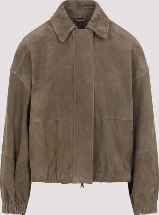 Brunello Cucinelli Brunello Cucinelli Suede Leather Jacket