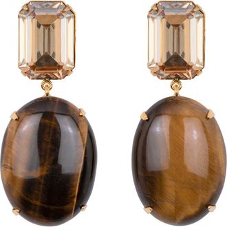 Jennifer Behr Xiomara Drop Earrings in Tigers Eye at Nordstrom
