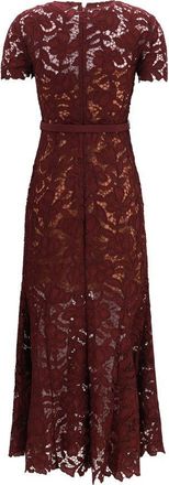 Self Portrait Womens Bordeaux Polyester Cocktail Dress