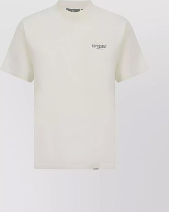 Represent monochrome back print cotton t-shirt