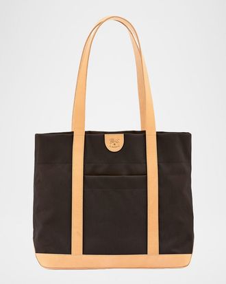 IL BISONTE Caramella Medium Canvas Shopper Tote Bag