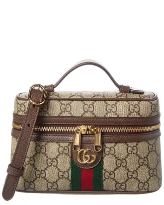 Gucci Ophidia Mini GG Supreme Canvas & Leather Cosmetic Case