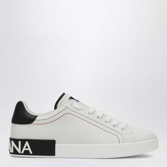 Dolce & Gabbana Sneaker Portofino bianca/nera in pelle