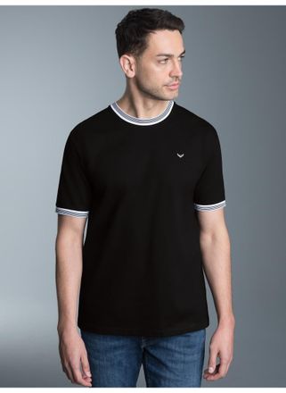 Trigema T-Shirt TRIGEMA TRIGEMA T-Shirt in Piqu&eacute;-Qualit&auml;t, Herren, Gr. XXL, schwarz, 100% Baumwolle, Basic, Shirts T-Shirt