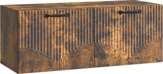 vidaXL Mueble Para Tv De Pared Roble Ahumado 78,5 X 31 X 30 Cm Vidaxl