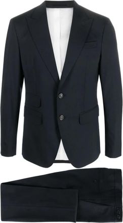 Dsquared2 Tweedelig pak - Heren - Business pakken - Blauw - XL - Tweed - Kostuums