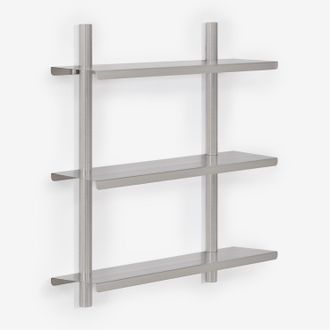 Sklum Estanter&iacute;a De Pared En Acero Inoxidable Eralia Sklum &x2194&xfe0e 60 Cm