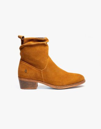 Hush Puppies Womens Hush Puppies IRIS Womens Ankle Boots Tan - Brown - Size: 3