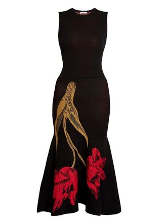 Erdem sleeveless knitted midi dress - Black