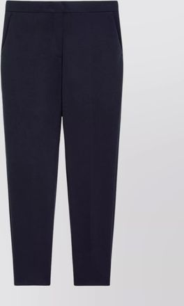 Max Mara straight line double jersey trousers with pockets