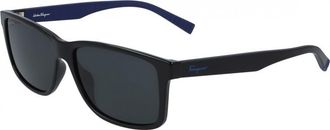 Ferragamo Mens SF938S 57 962 Fashion Sunglasses - Black - One Size