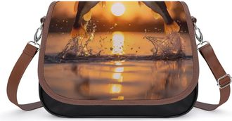 Generic Bass Fish Fishing Crossbody Bags for Women Shoulder Messenger Bag Purse Handbags