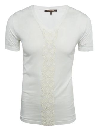 Roberto Cavalli V-neck short-sleeve T-shirt - men - Cotton - S - White