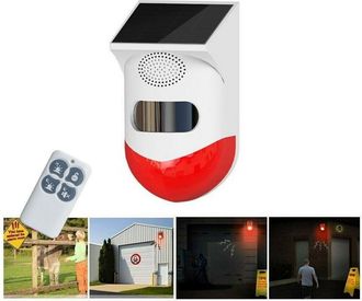 Trade Shop Trade Shop - Allarme Antifurto Solare Sensore Movimento 120db Con Telecomando Sirena Q-bj200
