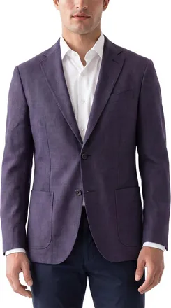 Corneliani Cc Collection Virgin Wool & Silk-Blend Hopsack Blazer