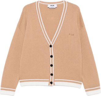 Msgm V-neck cardigan - Neutrals