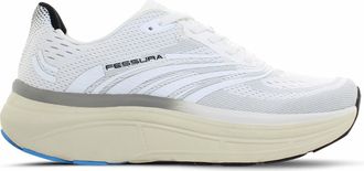 Fessura Speed 01 Black Jacquard Running Shoes, Road Shoe with Breathable Jacquard Upper with Slot-HG Technology, High Elastic, White, 10.5 UK