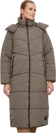 Jack Wolfskin Karolinger Quilted Hooded Jacket - Dames - Ski Jassen - Grijs - S - Wol - Fitness